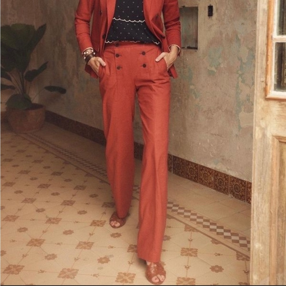 Sezane Rust Trousers